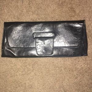 Large Black Clutch